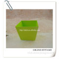 home decoration fashion green square iron candle holder